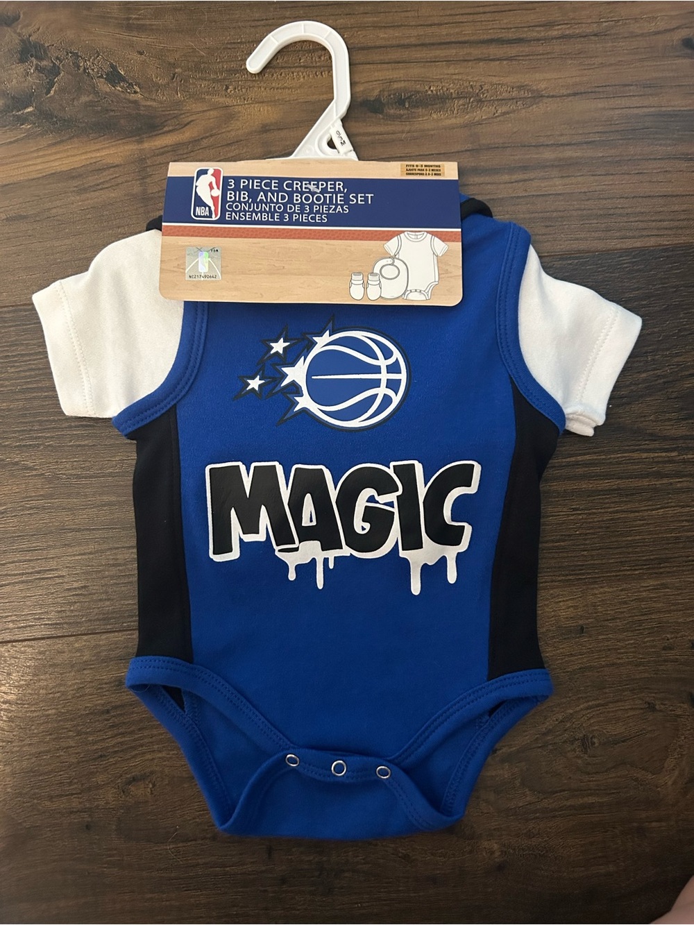 NBA Orlando Magic Royal Blue & White Baby One-Piece Bodysuit
